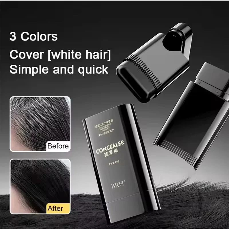 Waterproof Hair Colour Comb Stick 2 Colours Available Black Black Brown